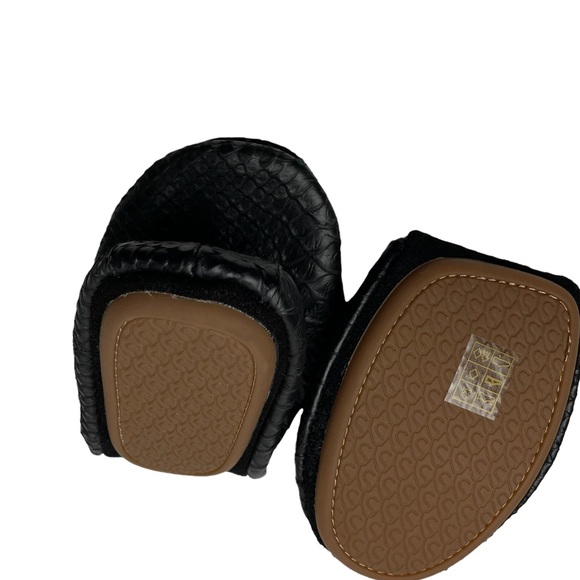 Yosi Samra Samara Snake-Embossed Leather Ballet Flat Foldable 6 NWOB - Picture 5 of 7